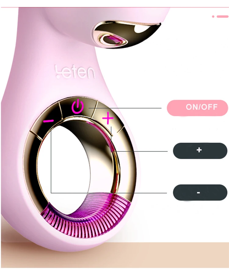 Leten Infrared Ray Rabbit Vibrator Clitoral & G-spot Stimulator for Women