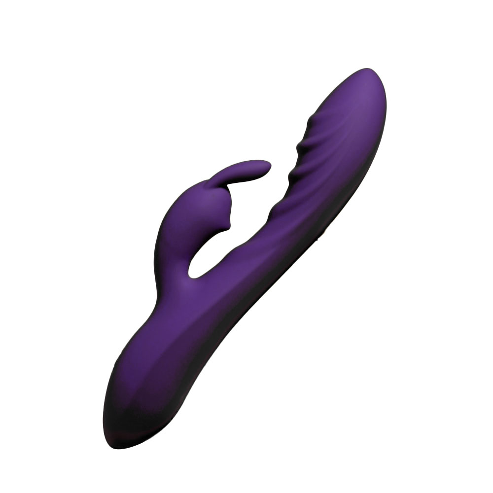 Evolved Novelties Wavy Rabbit Double Stimulation Silicone Thick Vibrator