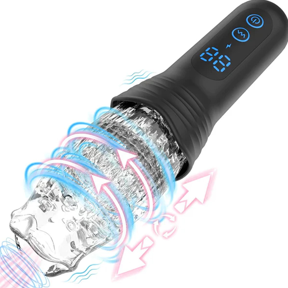 The Male Rose Pro Thrusting & Rotating Vibrating Male Masturbator