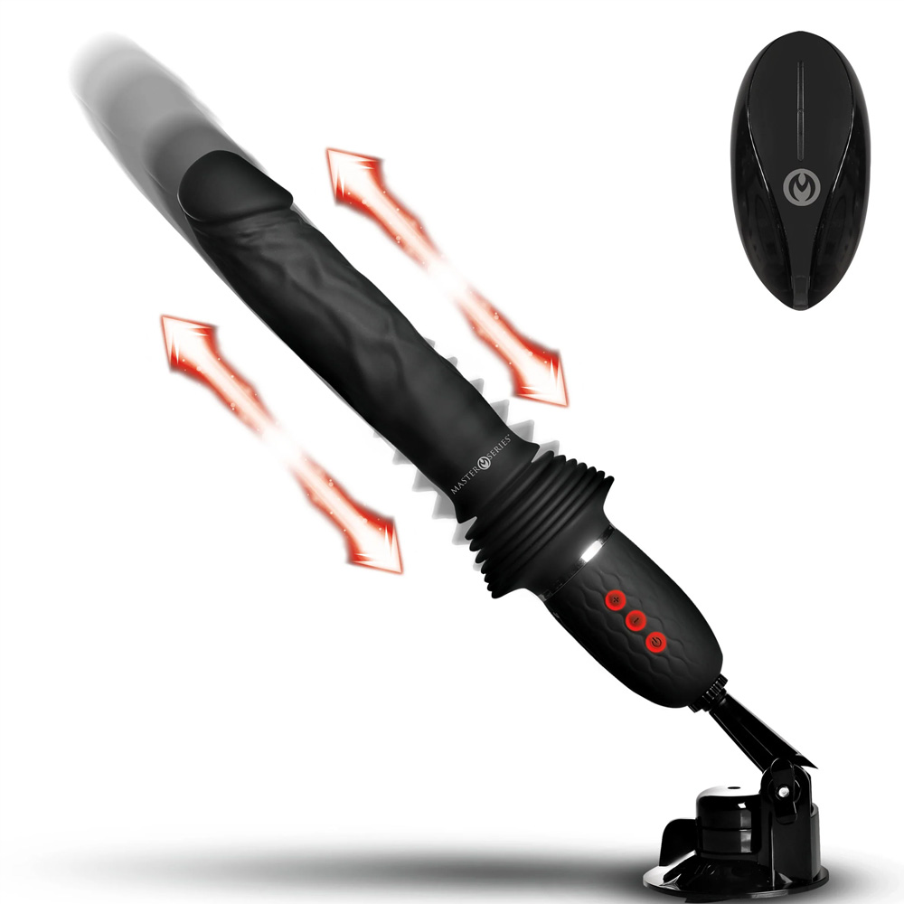Master Series Thrusting Dildo Vibrator With Remote Control