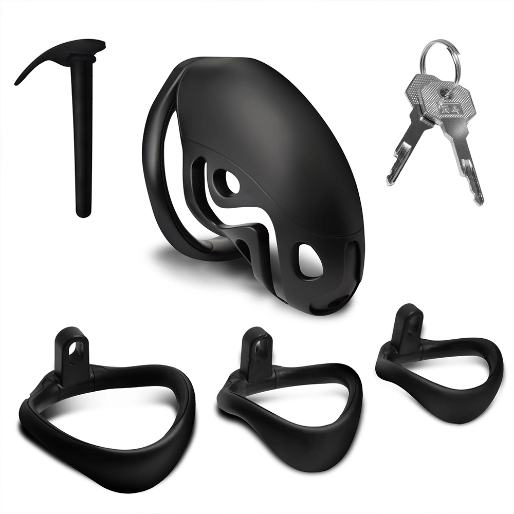 Master Series Captor Chastity Cage with Urethral Sounds Bdsm Gear