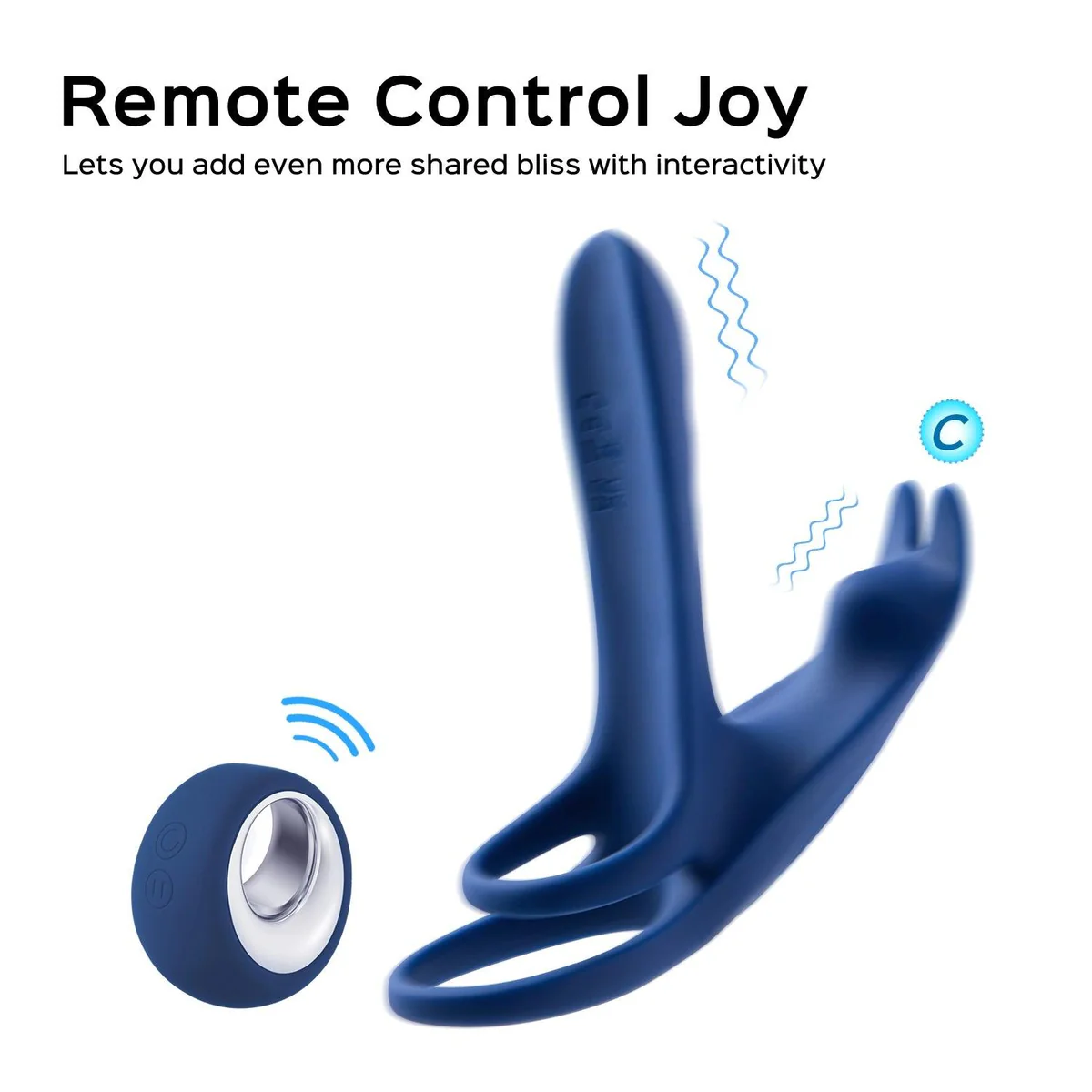 ergonomic couples pleasure device