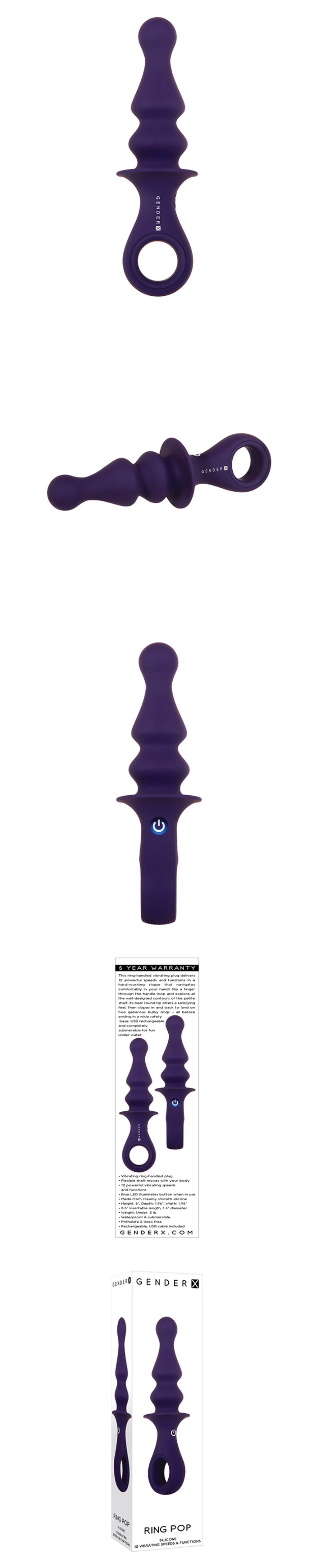gender x ring pop personal massager finger vibrator for women waterproof usb rechargeable silicone massager