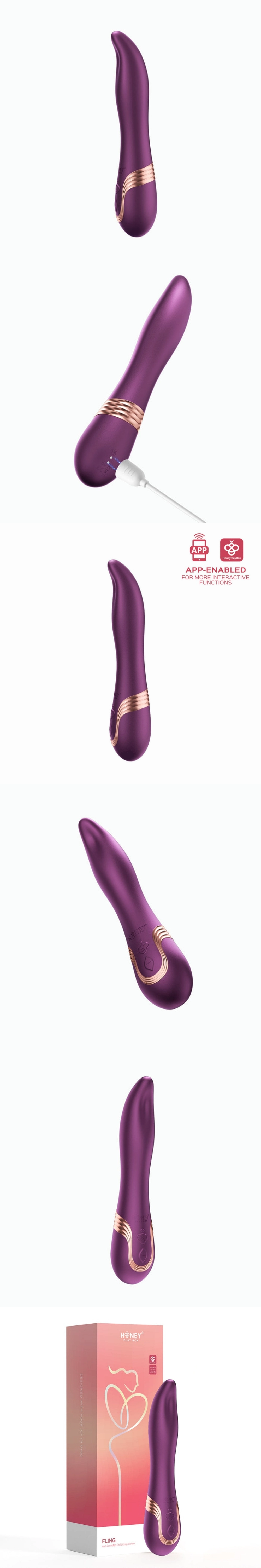 honey play box fling tongue vibrator full product display