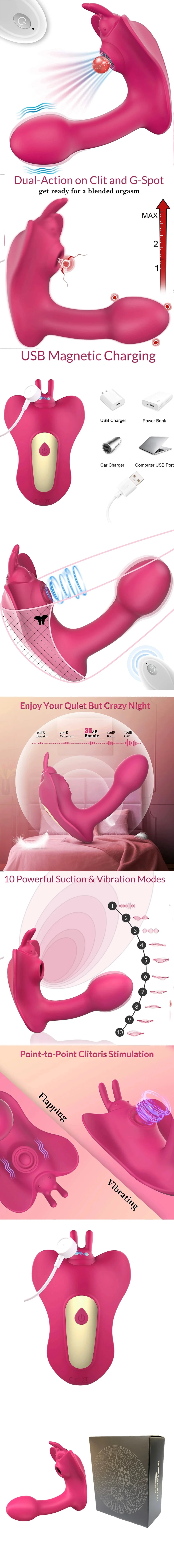 venusfun dual-action suction g spot clit stimulator adult toy