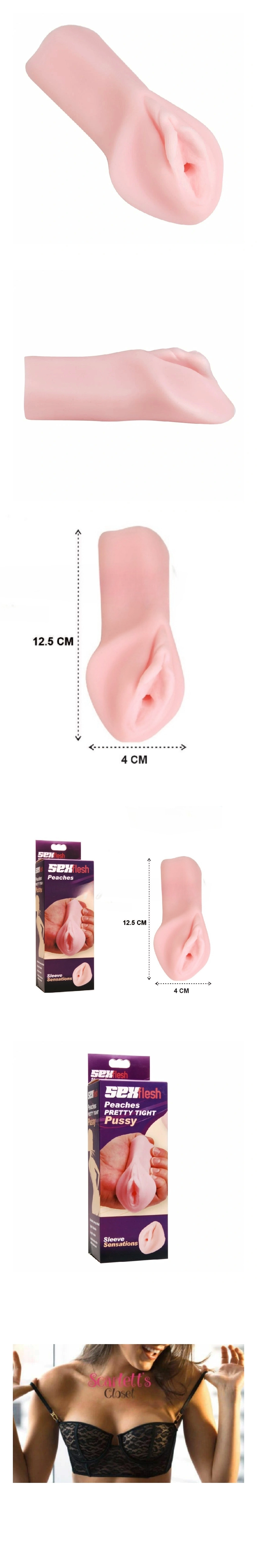xr brands mini realistic pussy stroker tight pocket masturbator travel toy