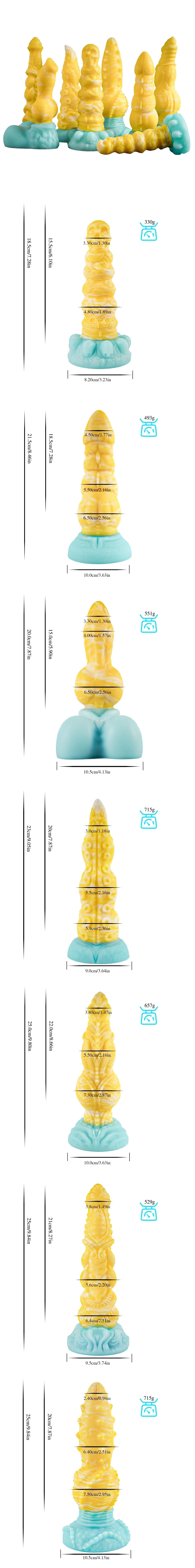 venusfun luminous alien butt plug with suction dual use anal dildo toy for sm play