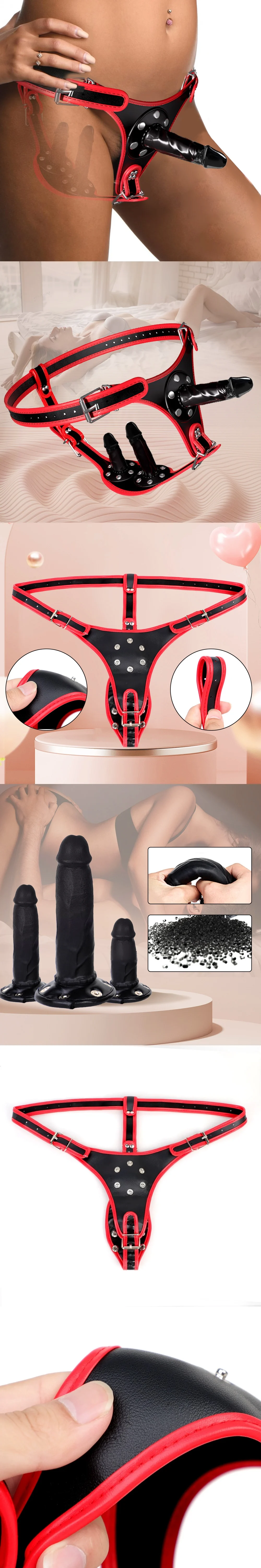 venusfun strap on dildo 3 silicone dildos adjustable hollow sex toy for women couples