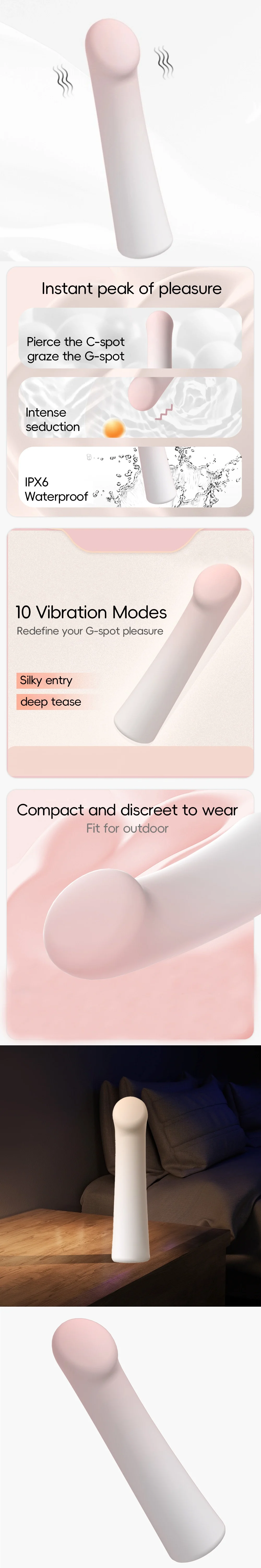 venusfun super flexible pink g spot vibrator multi function deep sensation for women
