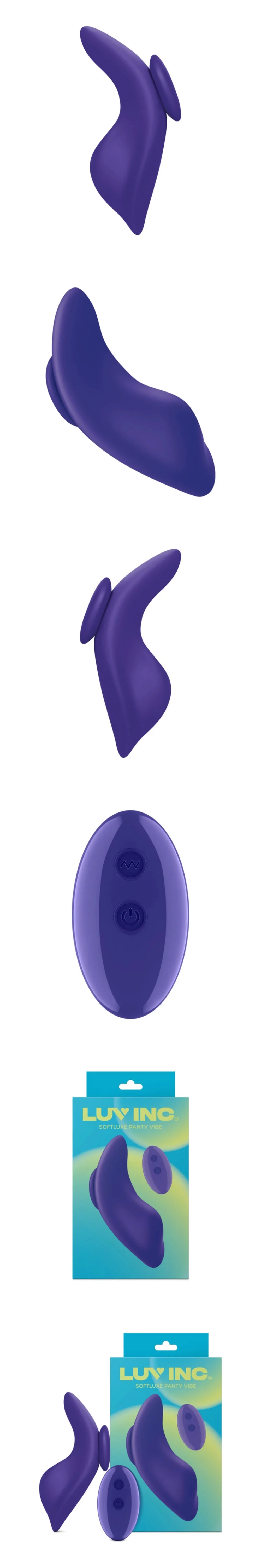 luv inc sl31 softluxe panty vibe purple wearable couples vibrator with strong magnetic hold