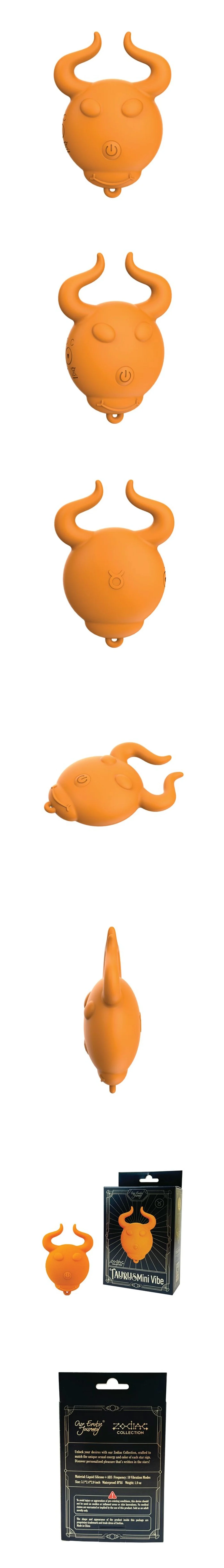 our erotic journey zodiac taurus mini vibe orange luxury silicone astrology clitoral vibrator