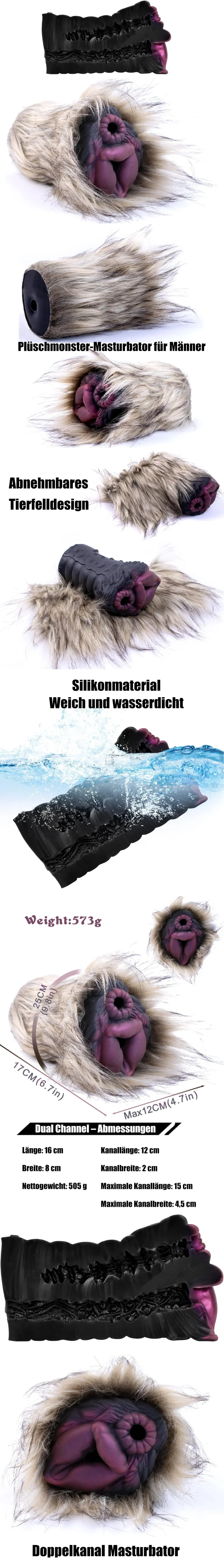 geeba fantasy dog animal pussy silicone masturbator for men with monster like 3d inner texture