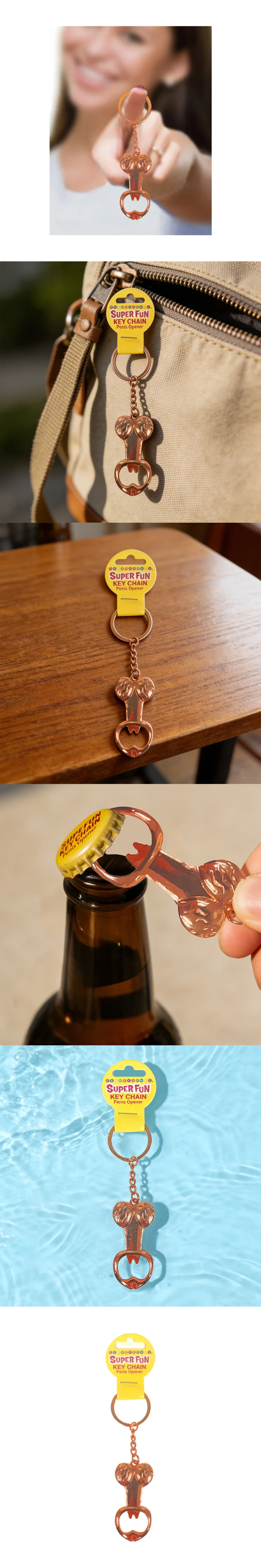 funny penis bottle opener key ring for gifts little genie fun penis bottle opener key chain with playful cheeky design