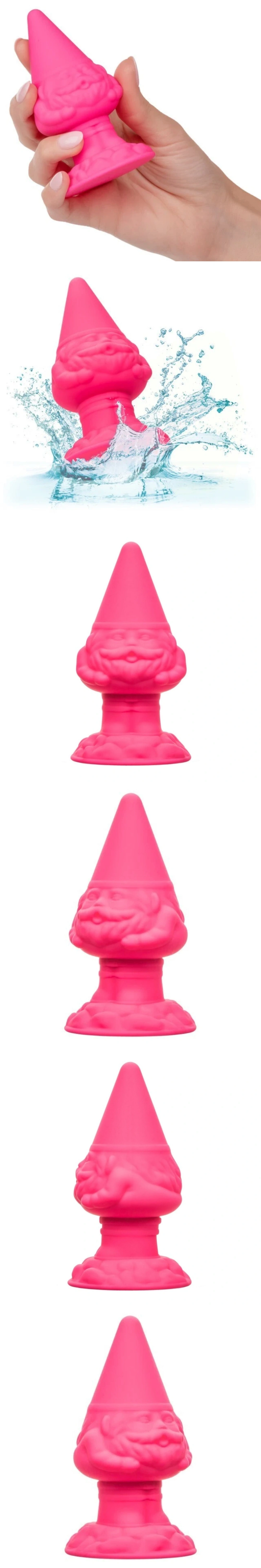 christmas gnome anal plug made from soft silicone, ideal for starter play and festive gift giving venusfun christmas gnome anal plug for beginners