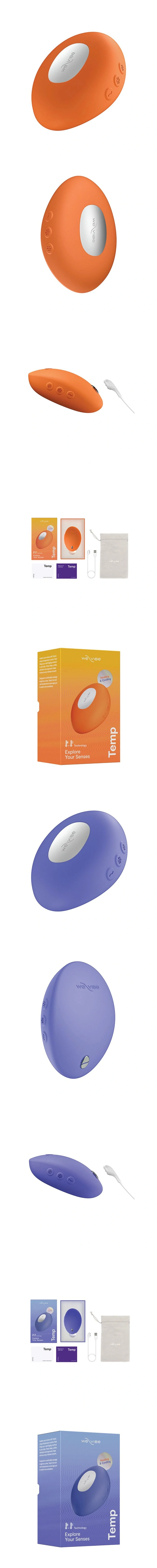 we-vibe temp heating cooling clit vibrator for women silicone lay on toy for couples