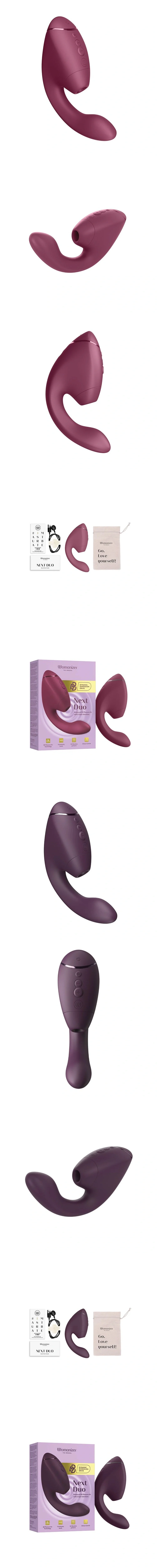 womanizer next duo women vibrator with 3d pleasure air and deep g spot power