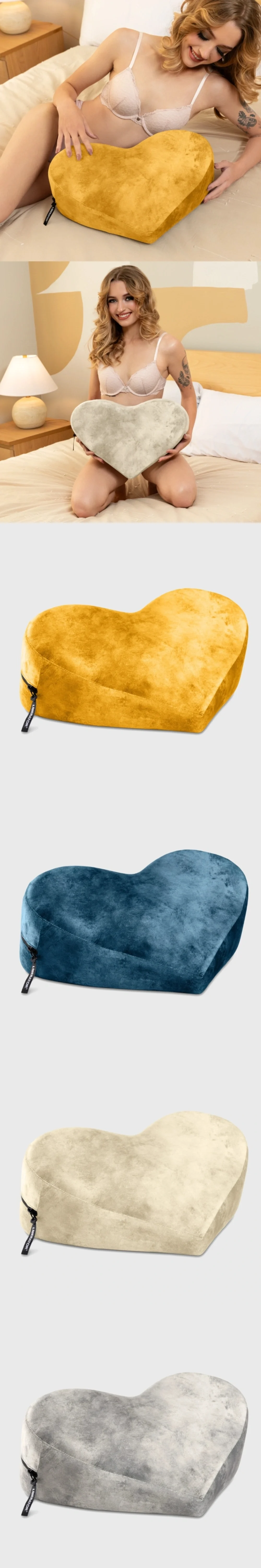 liberator heart wedge ibiza romantic sex pillow for couples curved comfort deep g-spot support