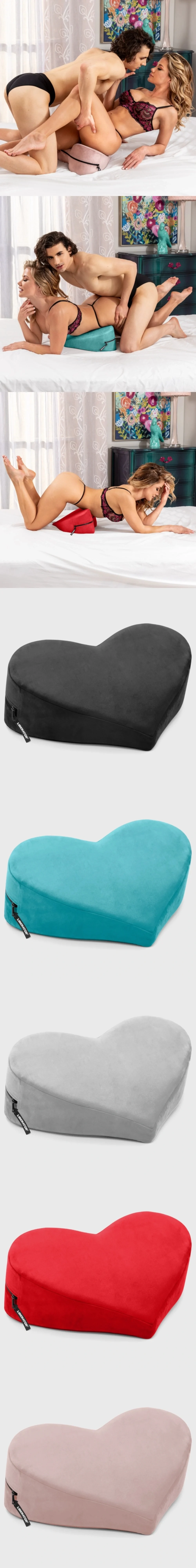 liberator heart wedge sex pillow for couples ergonomic hip support oral play stamina