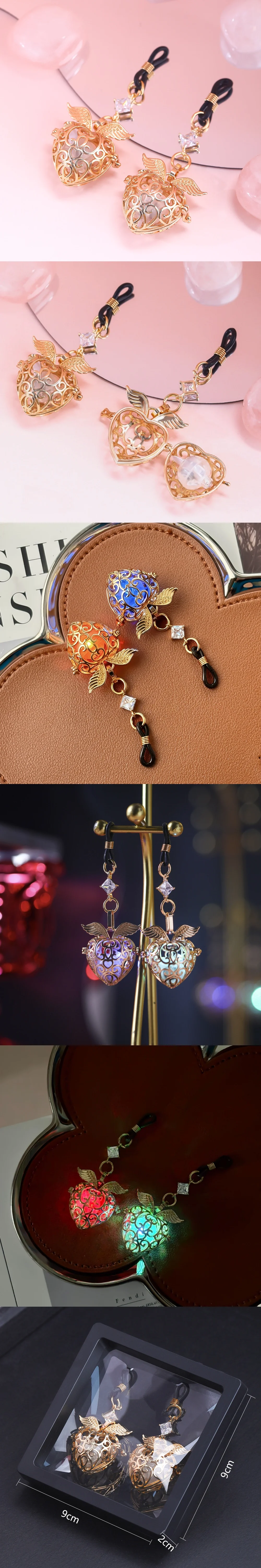 venusfun heart bell light up nipple clamps for women metal design for sensory sm play