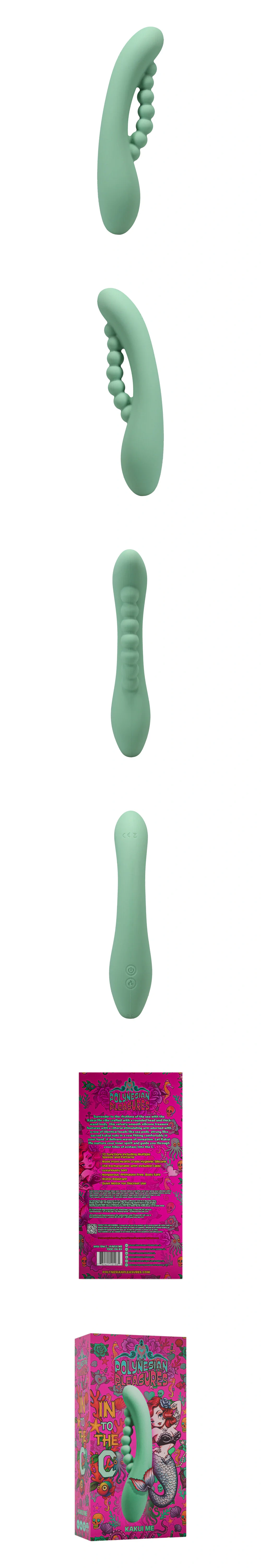 doc johnson polynesian pleasures kakui me kelp clitoral vibrator wand vibe