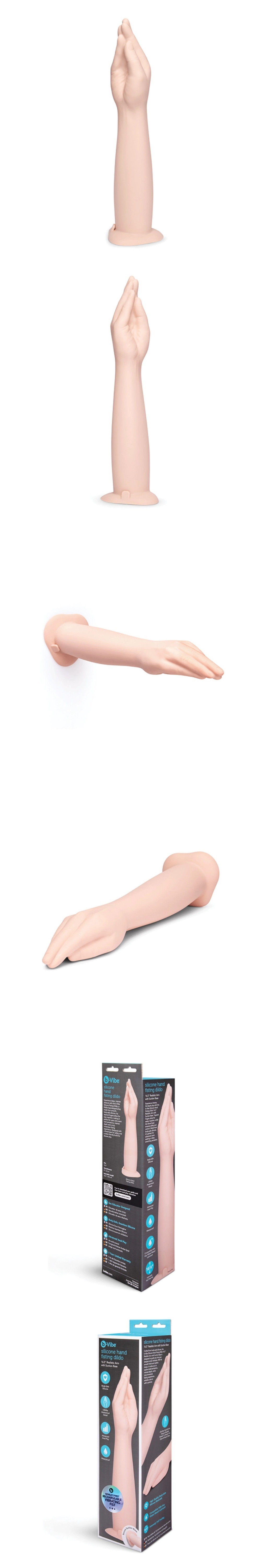 b-vibe large hand fisting dildo with suction cup