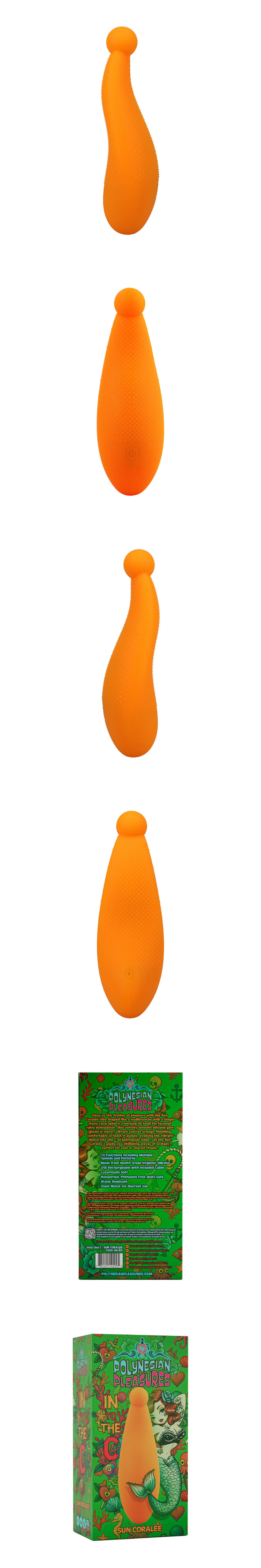 doc johnson sun coralee clitoris vibrator vulva stim vibe 10 speeds