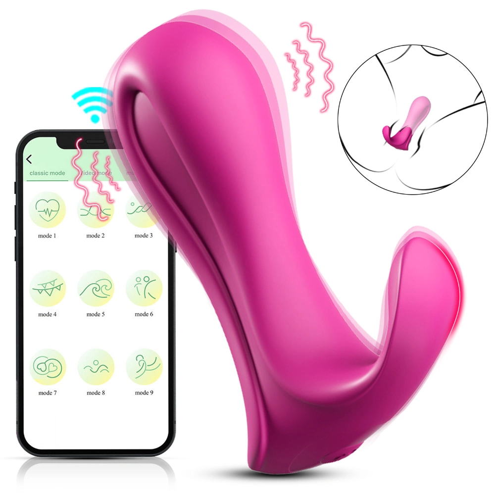 Wearable Discreet Vibrator App Control Anal Plug for Women