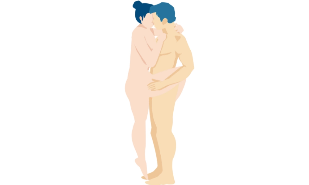ballet dancer sex position step by step guide showing couple intimacy standing position for deeper connection