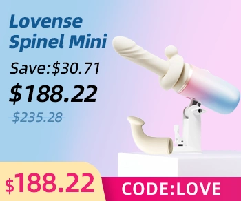 Lovense Spinel Mini Sex Machine App-Controlled Thrusting Vibrating Ultra High Speed Dildo Machine