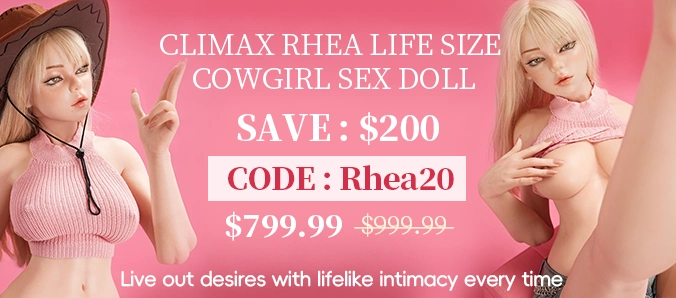 Climax Rhea Life Size Cowgirl Sex Doll 156cm Busty ULW Ultra Lightweight EVO Skeleton