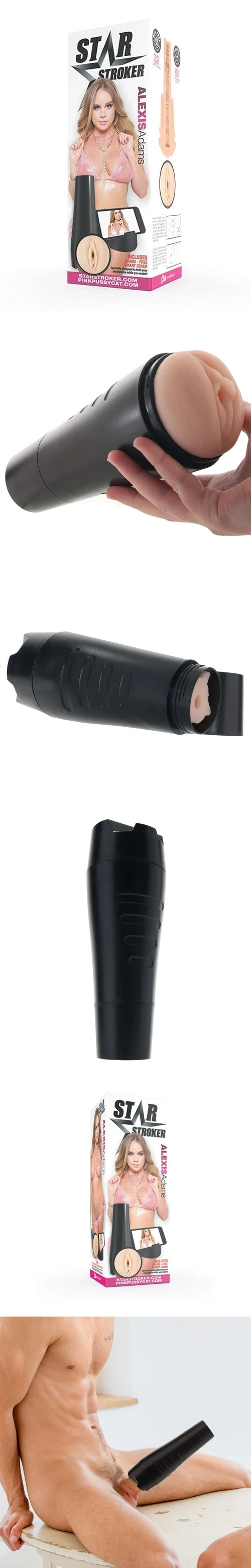 pornstar signature series alexis adams pussy stroker hard case blow job stroker for men