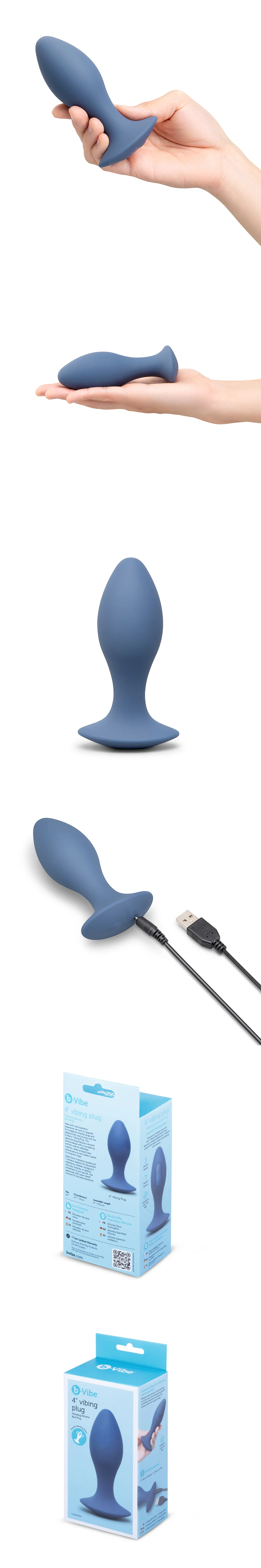 b vibe 4 in vibing plug anal plug beginner friendly vibrating backdoor plug