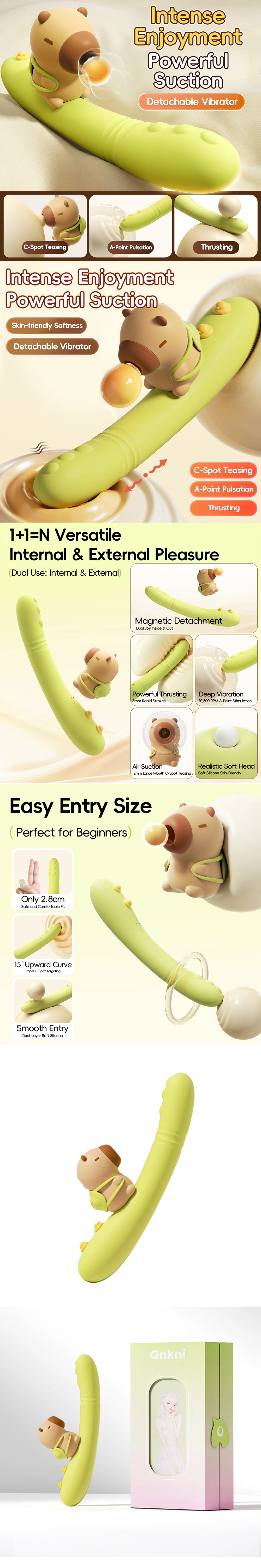 venusfun cute insertable thrusting suction stim clit vibe