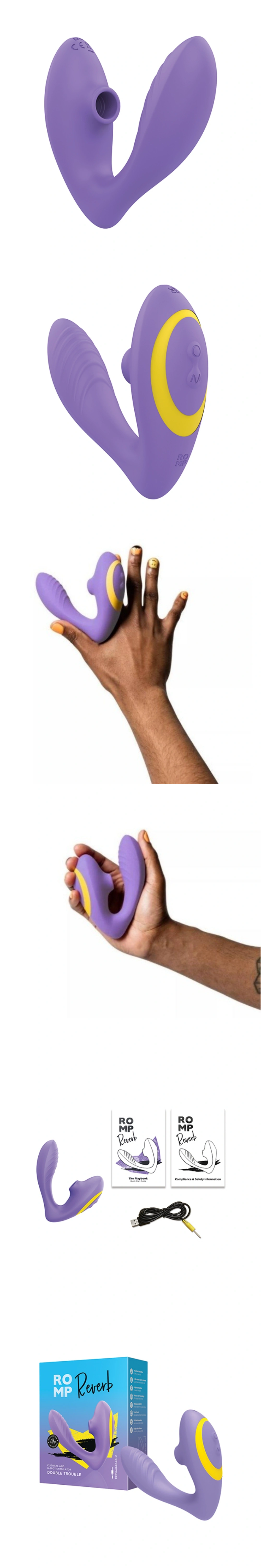 romp reverb clitoral vibe pussy sucker dual ended quiet vibrator