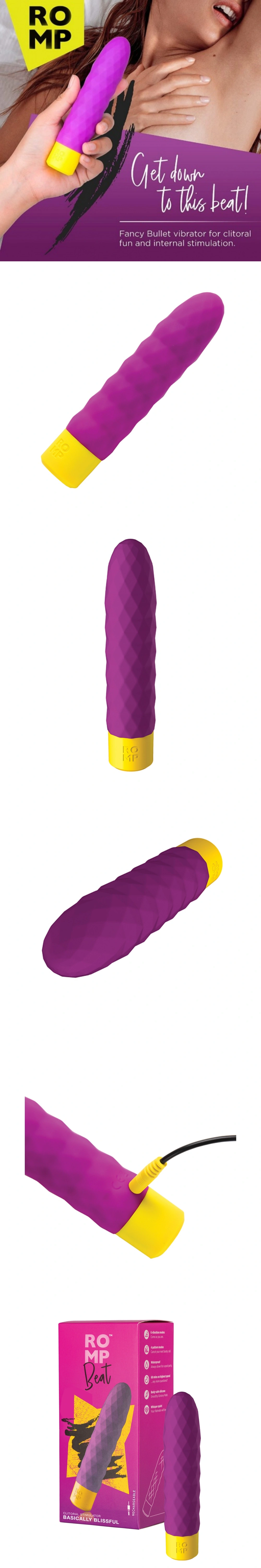 romp beat bullet vibrator clitoris stim quiet vibe