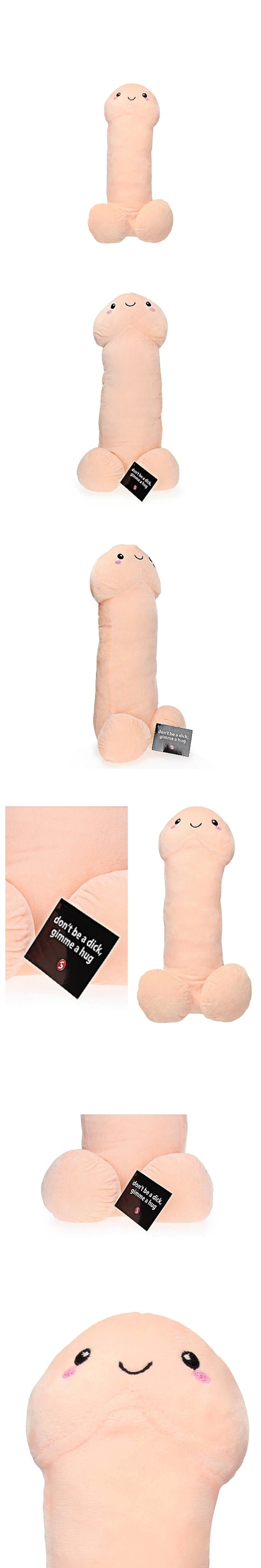 shots penis stuffy 24 inch beige plushie pillow