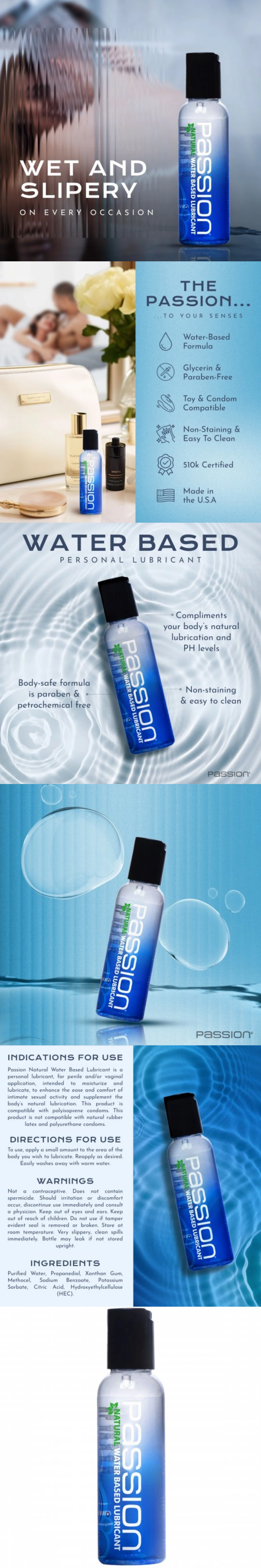 xr brands passion natural water-based lubricant