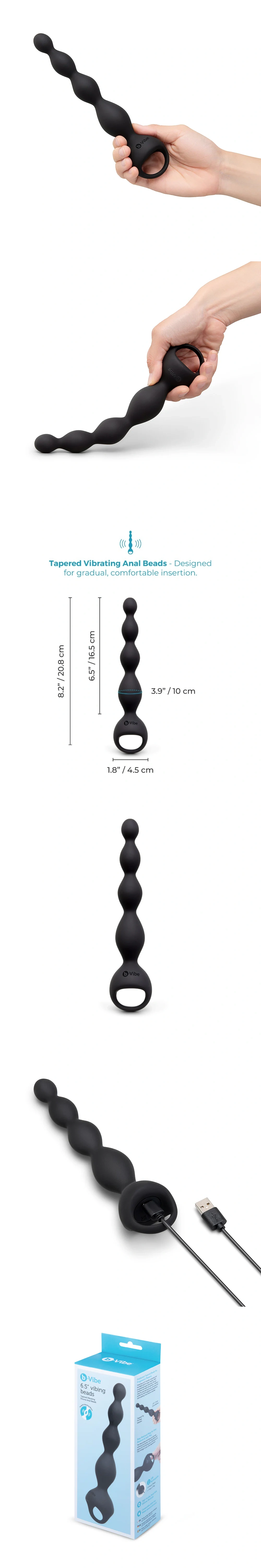 bvibe 6.5 in vibing beads butt beads