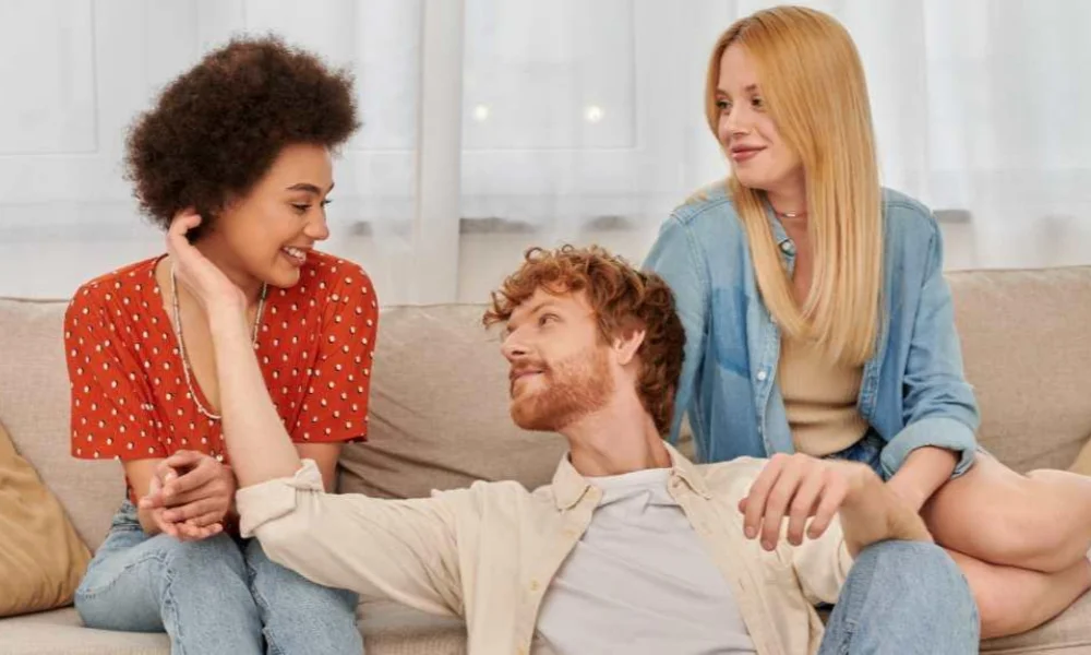 open relationship dynamic showing trust and transparency between partners