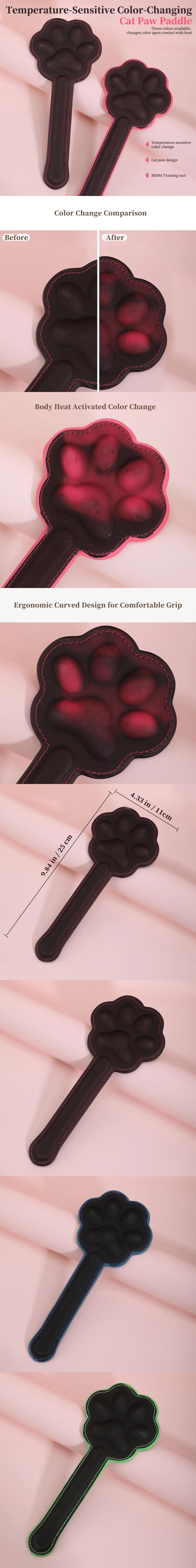 venusfun temperature sensitive color changing cute neko paw