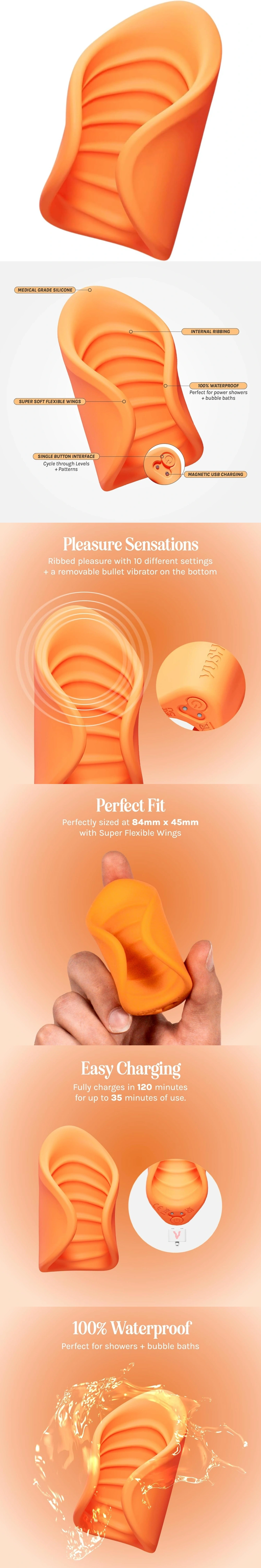 vush sol vibrating stroker male masturbator beginner friendly