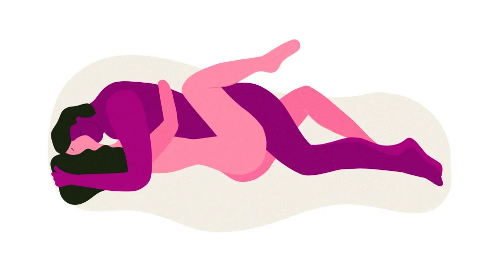 Best sideways missionary position when his dick feels too big with shallow movement and controlled penetration depth