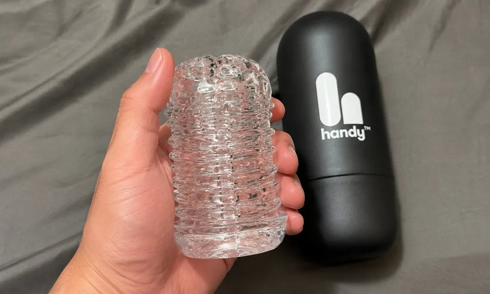 The Handy Dream Collection Touch Sleeve with open-ended design, ribbed texture, and stronger grip as a Quickshot Vantage alternative