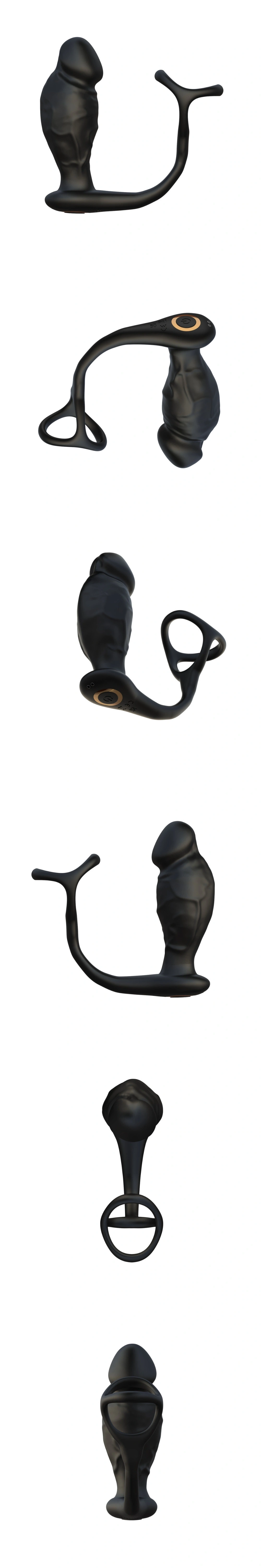 venusfun vibrating cock ring triple rings anal plug