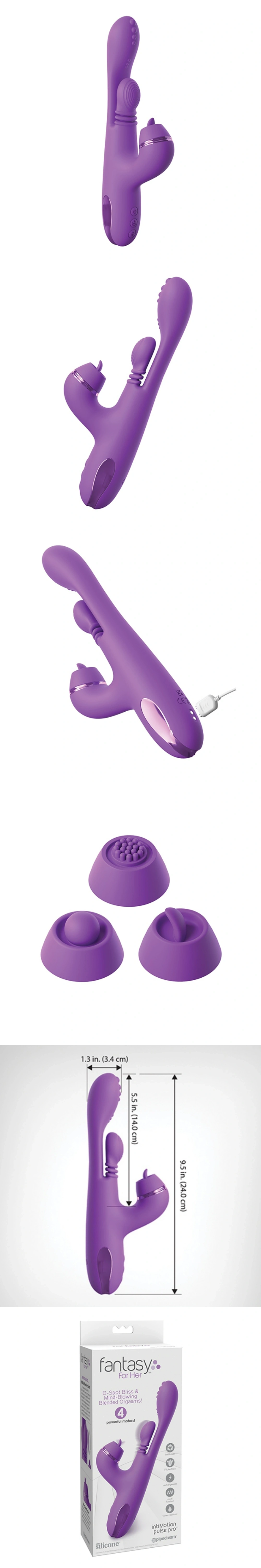 pipedream fantasy for her intimotion pulse pro rabbit vibrator