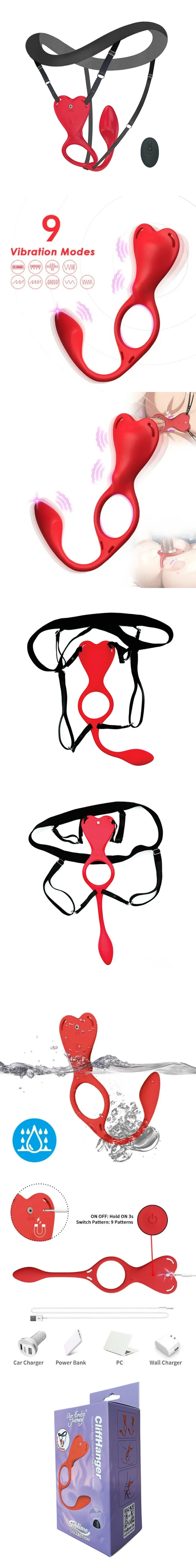 our erotic journey sublime cliffhanger wearable panty vibe anal plug remote vibrator for discreet couples and public play