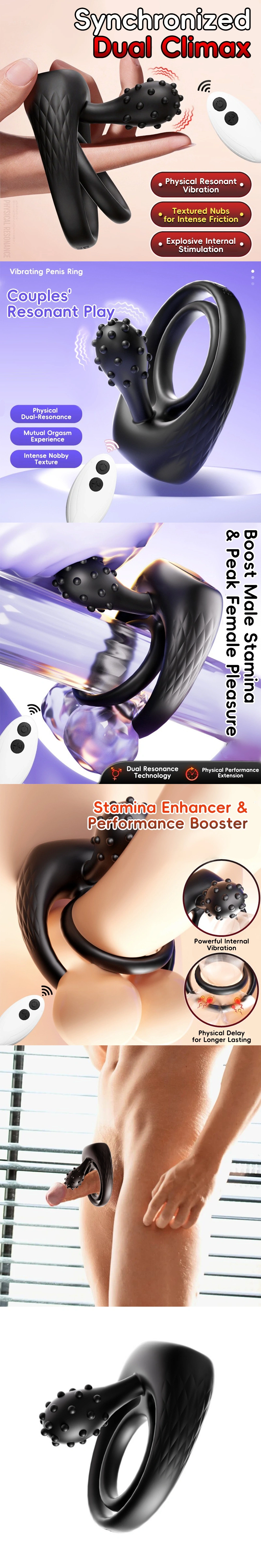 venusfun mini hammer cock ring vibrating silicone penis ring