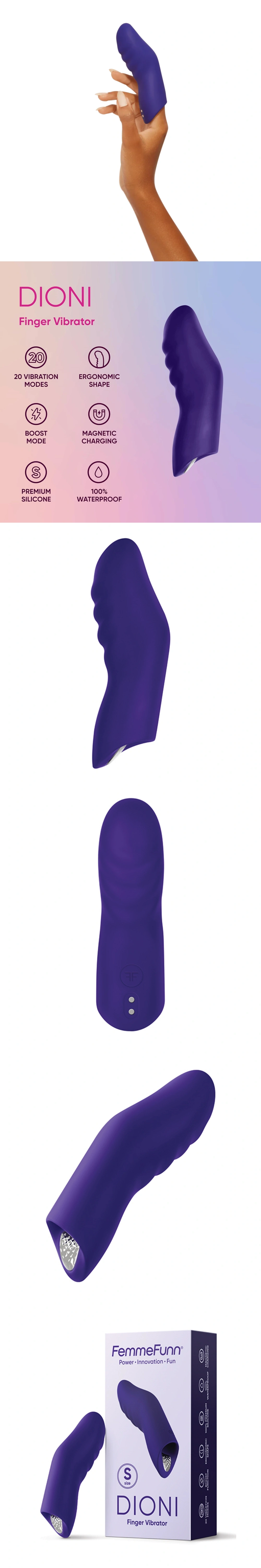 femme funn dioni wearable finger vibe mini vibrator