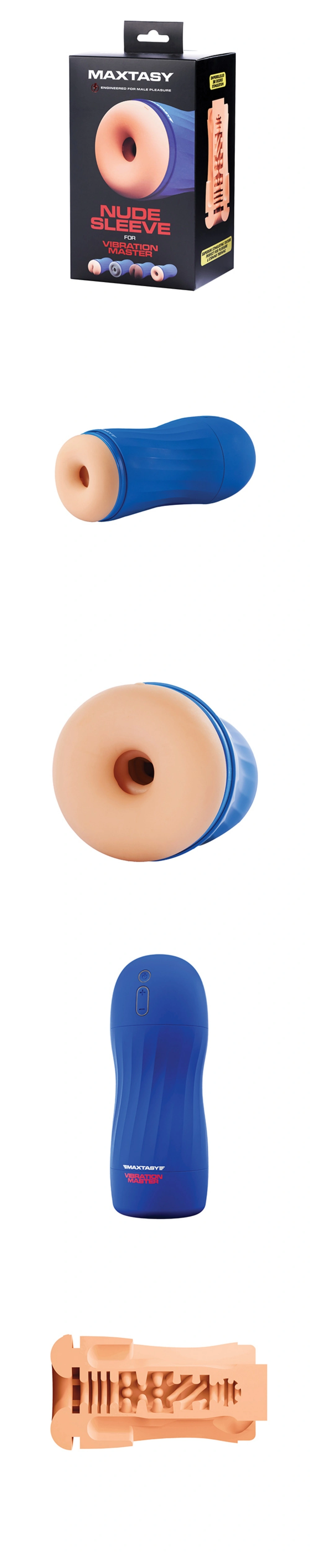 maxtaxy vibration master series sleeve realistic nude male masturbator stamina trainer 