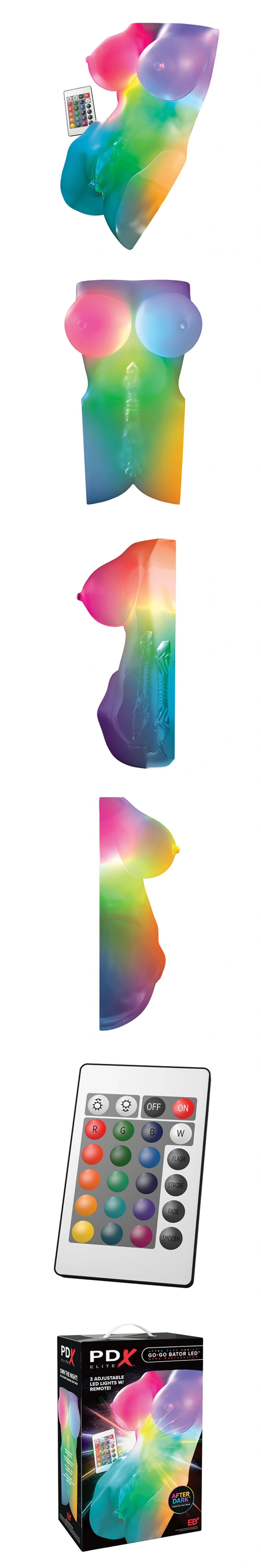 pdx elite go go bator led mega masturbator torso sex doll
